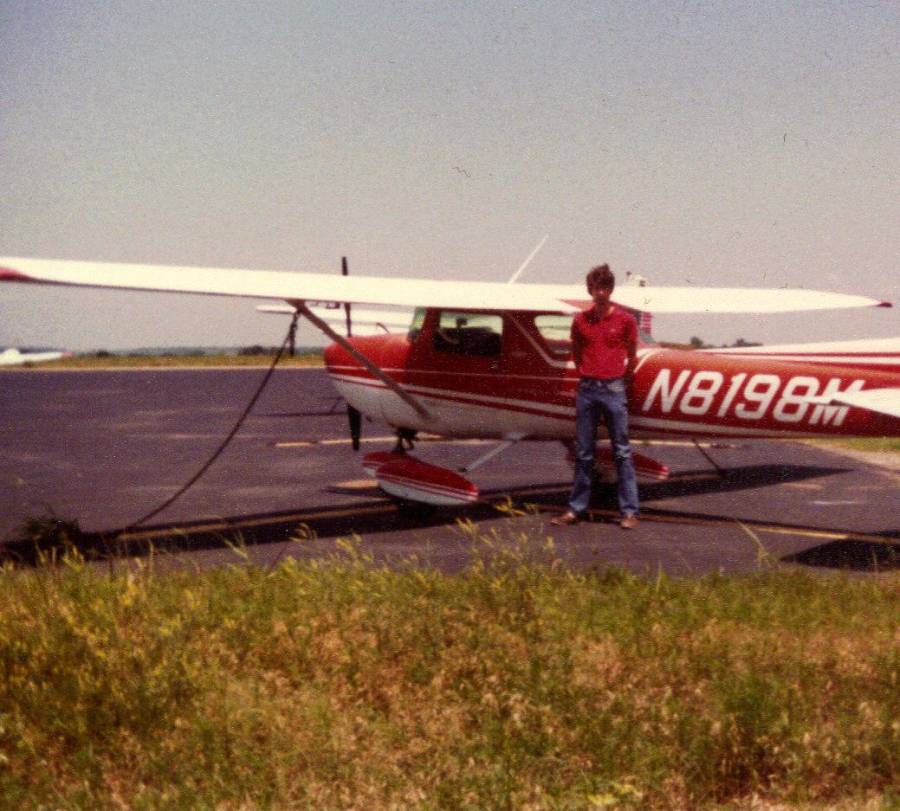 My first airplane and me at SWO 8198M.jpg